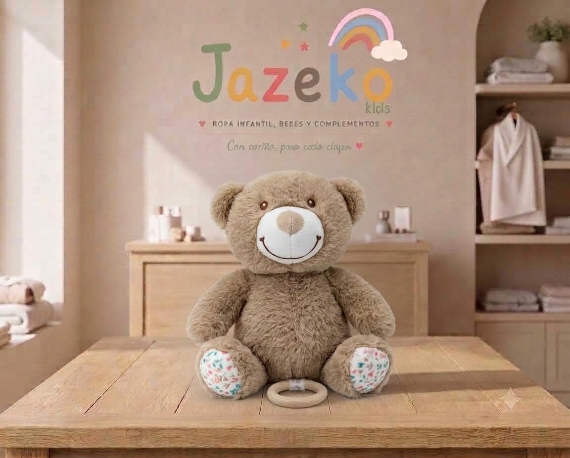 Peluche Oso Colgante Musical para Bebé